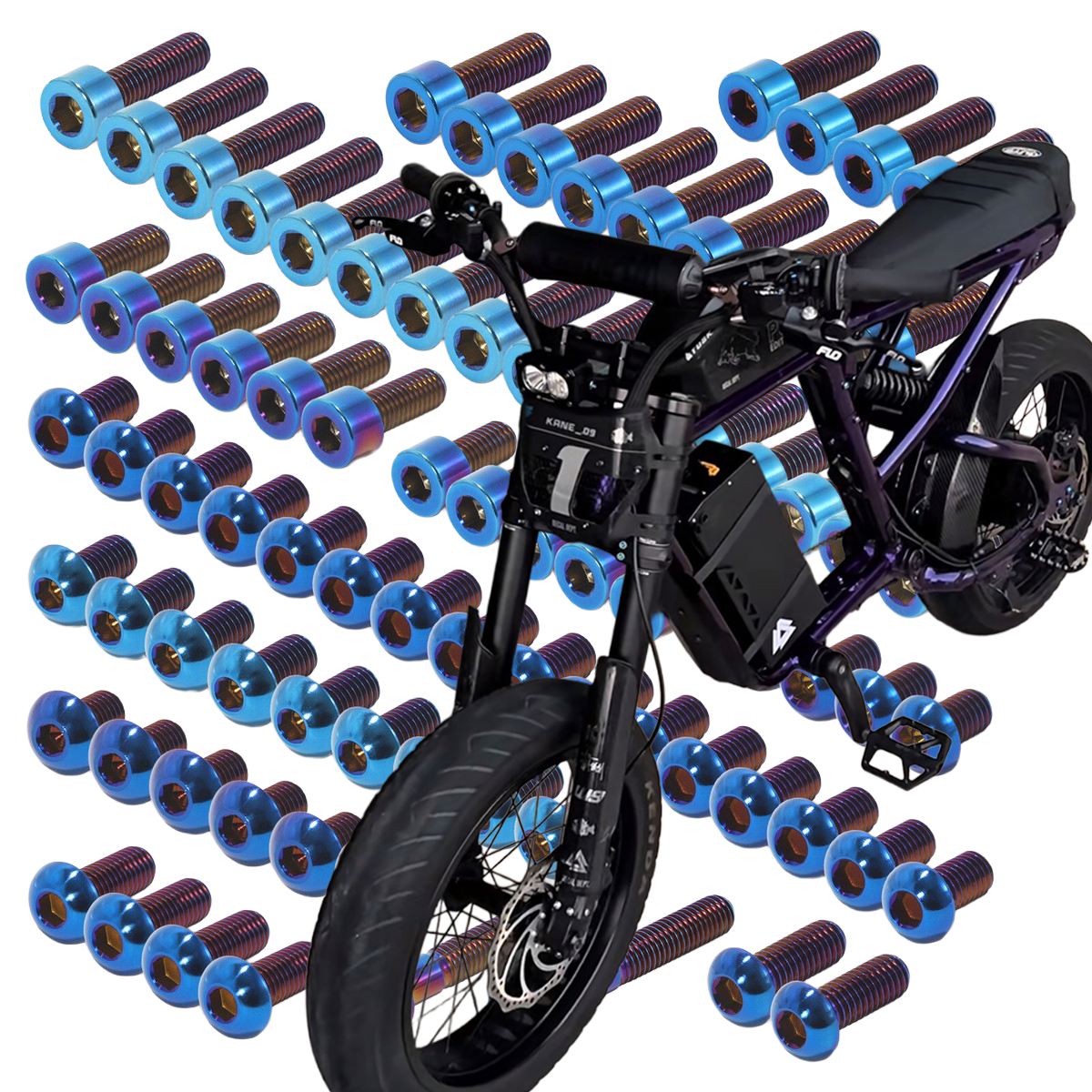 Super 73/Macfox/Ridstar Full Titanium Kit