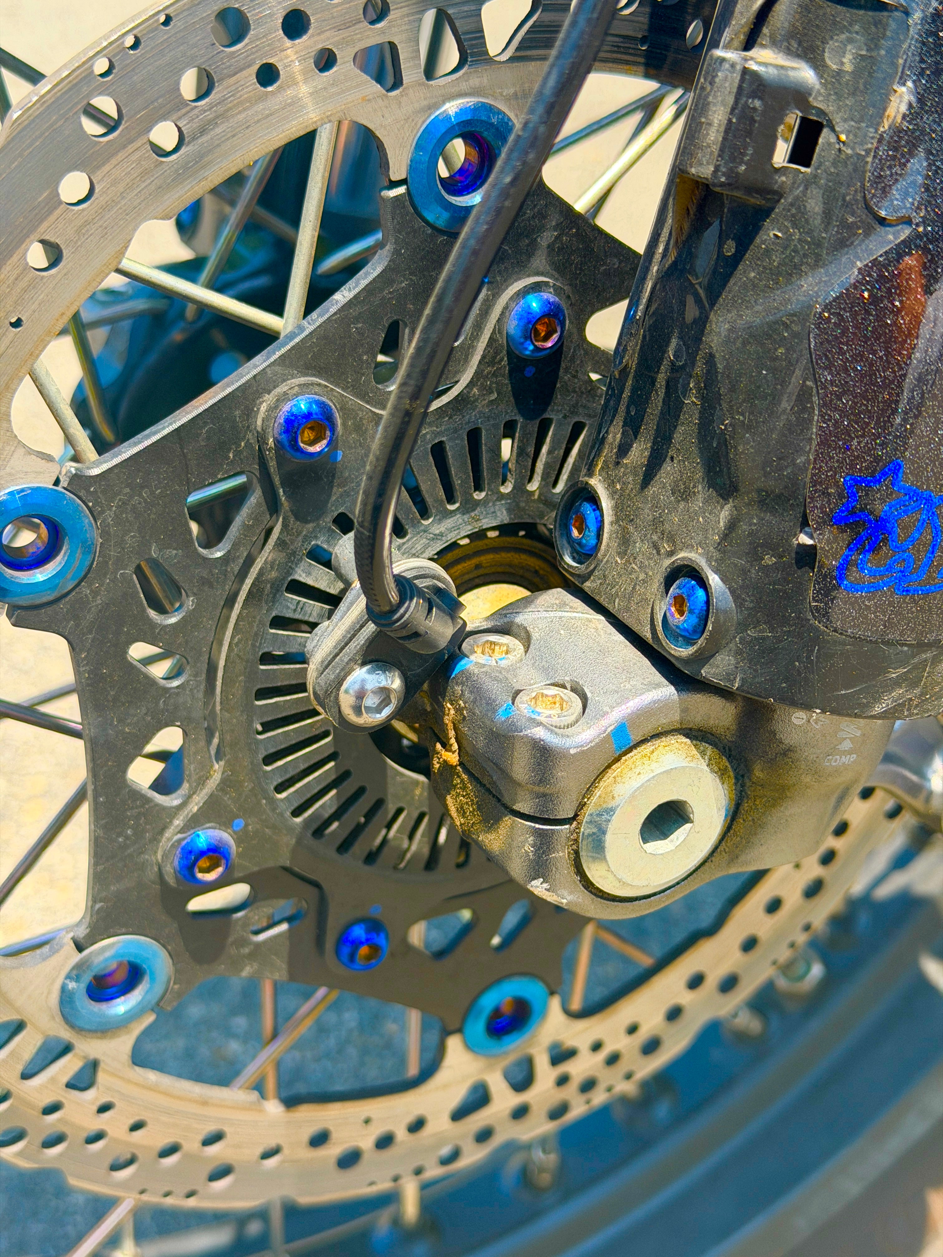 All Emoto Rotor Titanium bolts