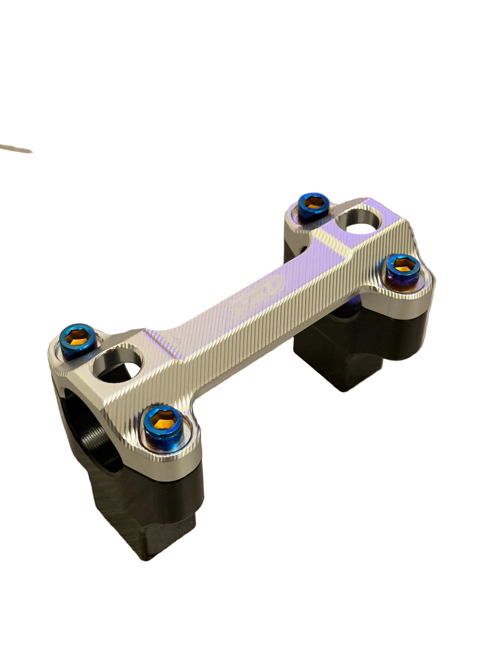 JXD ULTRABEE CHROME BAR MOUNTS W/ TITANIUM BOLTS