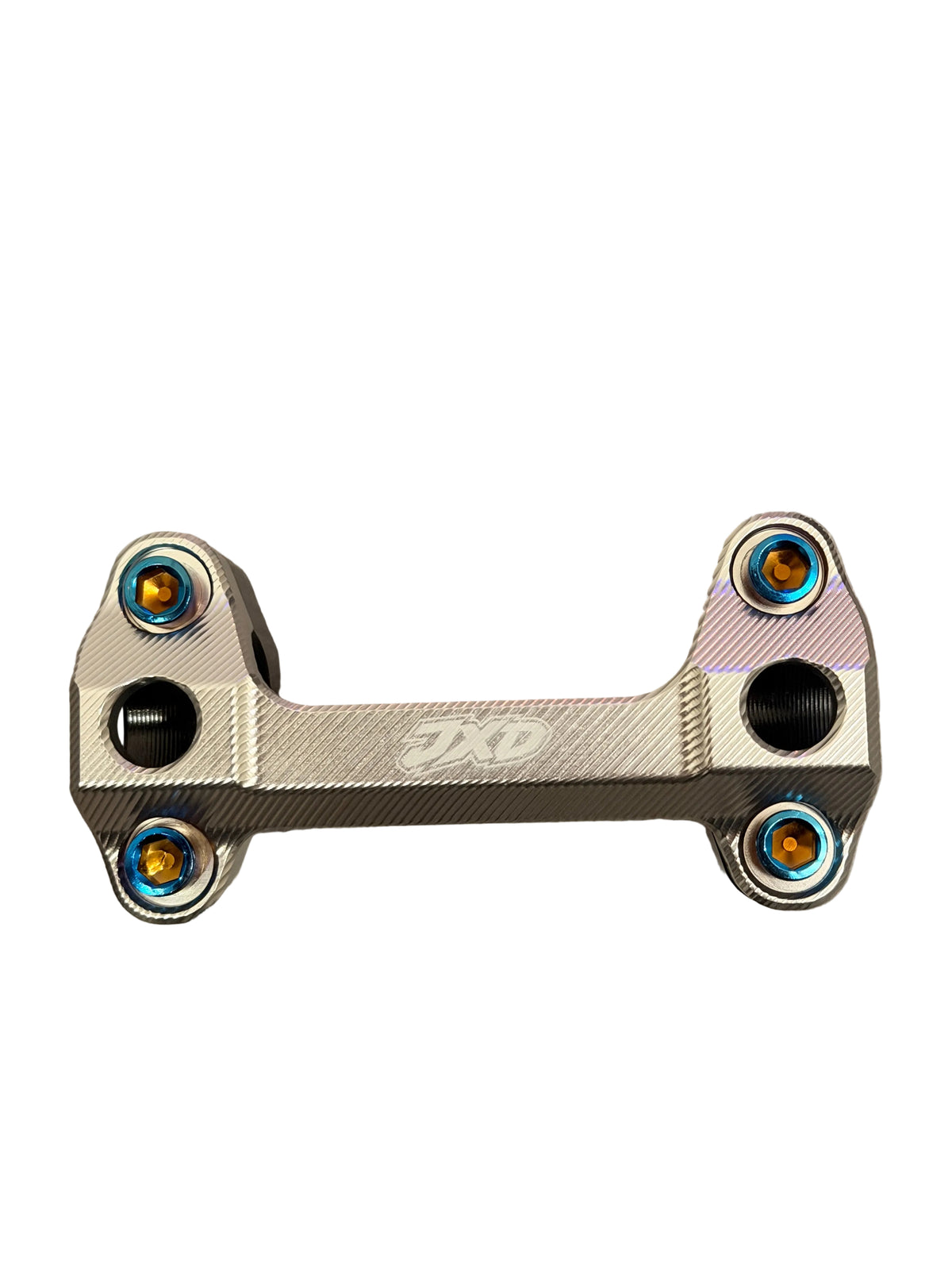 JXD ULTRABEE CHROME BAR MOUNTS W/ TITANIUM BOLTS