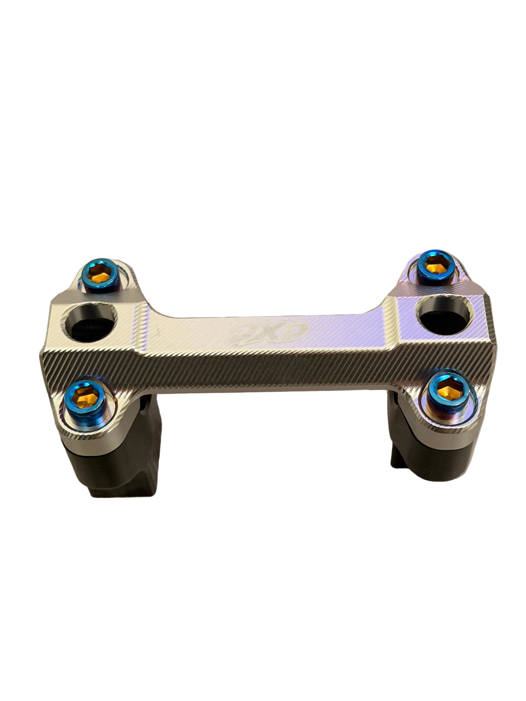 JXD ULTRABEE CHROME BAR MOUNTS W/ TITANIUM BOLTS