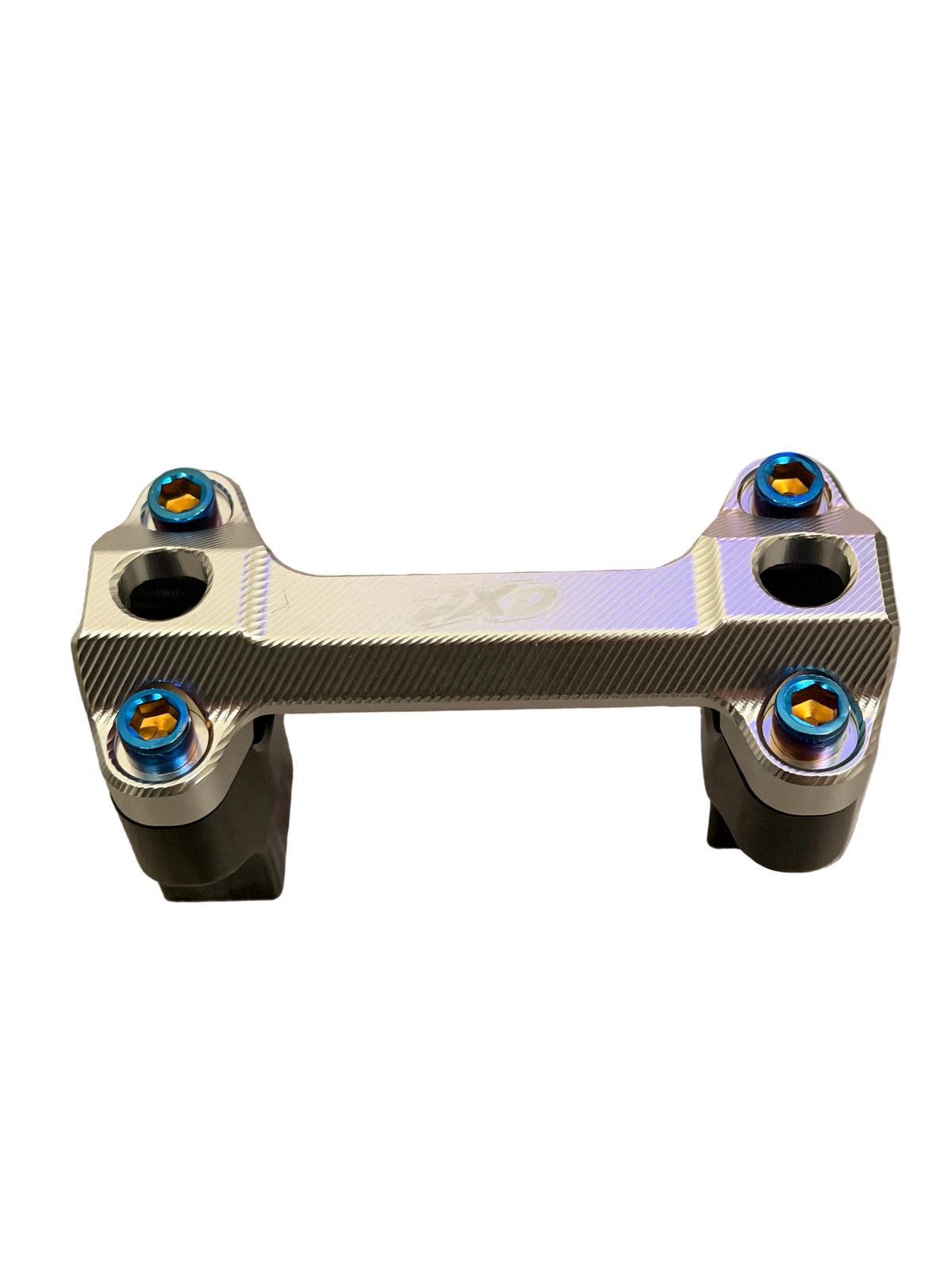 JXD ULTRABEE CHROME BAR MOUNTS W/ TITANIUM BOLTS